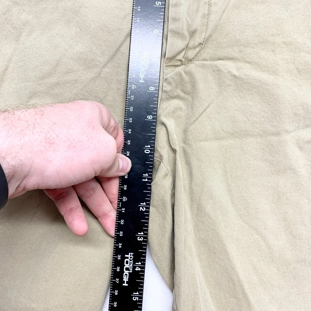 Banana‎ Republic Aiden Short Mens Size 33 Khaki Chino Slim Fit Cotton Spandex